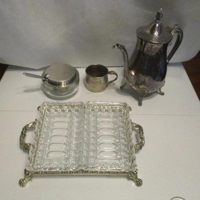 Leonard Silver Plated & Glass Decor