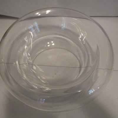 Double Walled Floating Glass Bowl