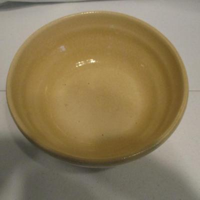 Marked Pottery Mixing Bowl