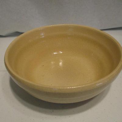 Marked Pottery Mixing Bowl
