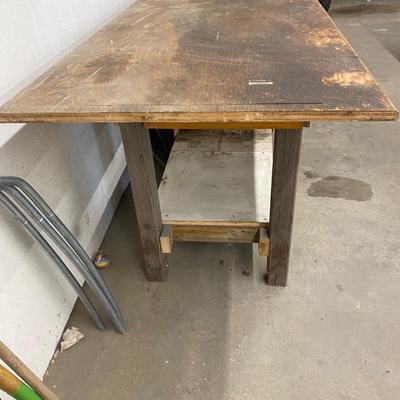 Work Bench with Super Cool Vintage Vise