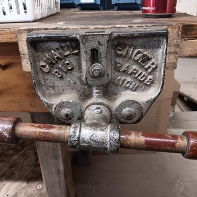 Work Bench with Super Cool Vintage Vise