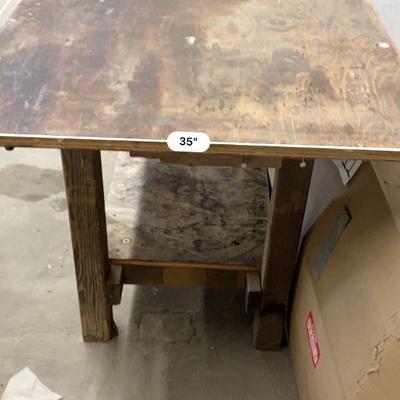 Work Bench with Super Cool Vintage Vise
