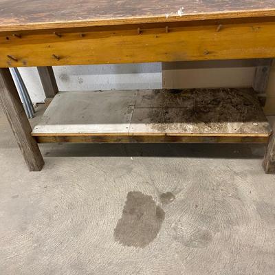 Work Bench with Super Cool Vintage Vise