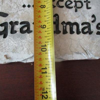 There's No Place Like Home Except Grandma's Plaque