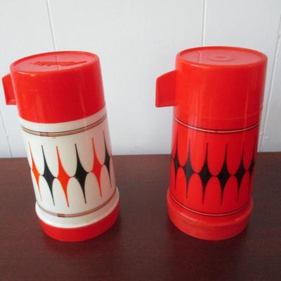 Pair of Vintage Aladdin Thermoses