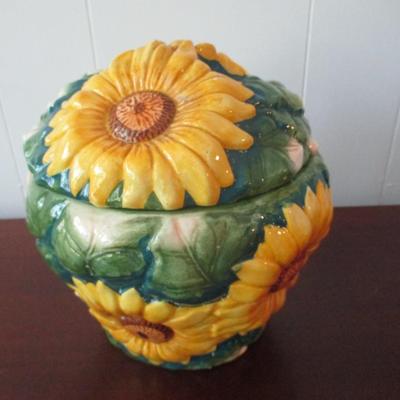 Sunflower Cookie Jar