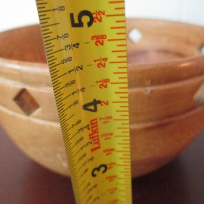 Sycamore Wooden Fruit Bowl Hand Made Roy Boulineau