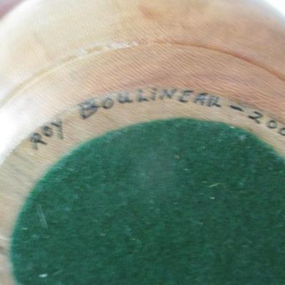 Sycamore Wooden Fruit Bowl Hand Made Roy Boulineau