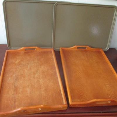 Wooden TV Trays & Plastic Lunch Trays