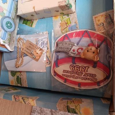 PRECIOUS MOMENTS 2006 COLLECTORS CLUB BOX, CHERISHED TEDDIES CIRCUS TENT AND MORE