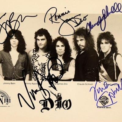 Dio signed promo photo 