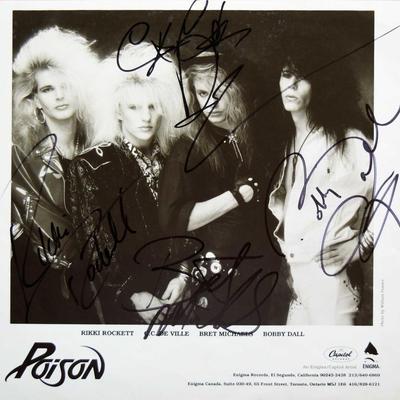 Poison signed promo photo 