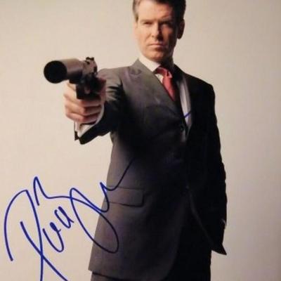 Pierce Brosnan signed photo 