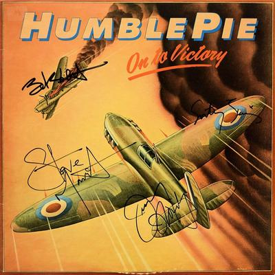 Humble Pie signed Onto Victory album