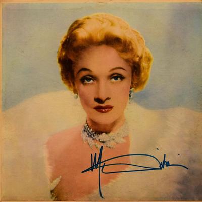 Marlene Dietrich at the Cafe De Paris signed album