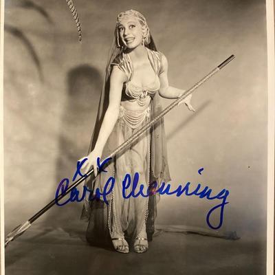 Carol Channing signed photo