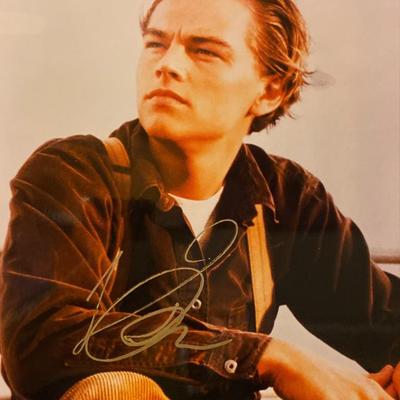 Titanic Leonardo DiCaprio signed movie photo