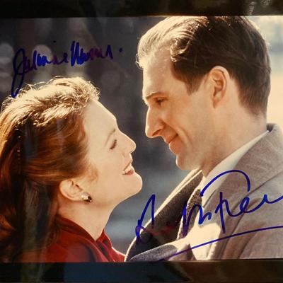 The End of the Affair Julianne Moore and Ralph Fiennes signed movie photo