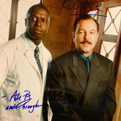Gideon's Crossing Andre Braugher and Ruben Blades signed photo