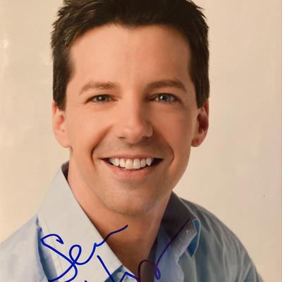 Sean Hayes signed Will and Grace photo