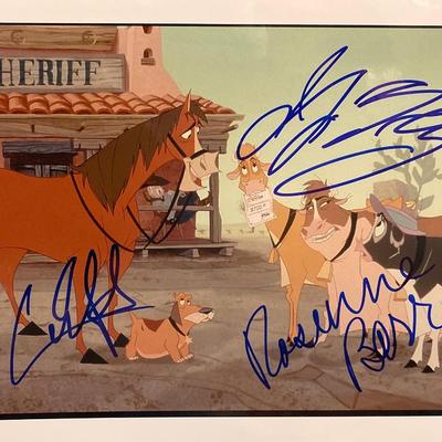 Home on the Range Roseanne Barr, Cuba Gooding Jr, and Jennifer  Tilly signed movie photo