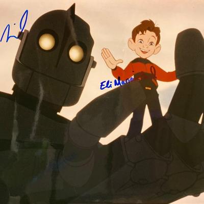 The Iron Giant Vin Diesel and  Eli Marienthal signed movie photo