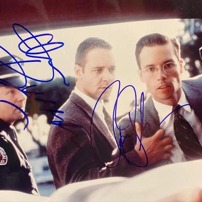 L.A. Confidential Russell Crowe and Guy Pearce signed movie photo