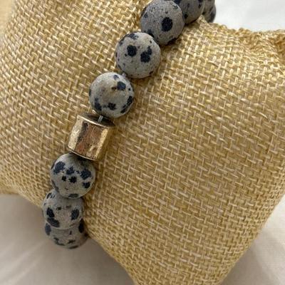 Vintage stone stretchy bracelet