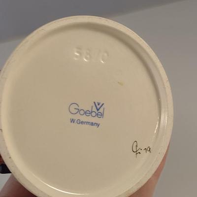 Pair of Hummel Figurines- Girl with Geese and Boy with Rabbits