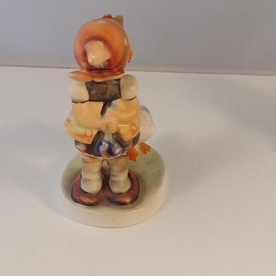Pair of Hummel Figurines- Girl with Geese and Boy with Rabbits