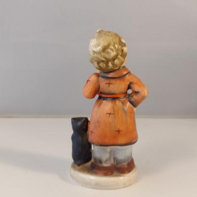 Pair of Hummel Figurines- 'Bedtime' and Boy with Lamb