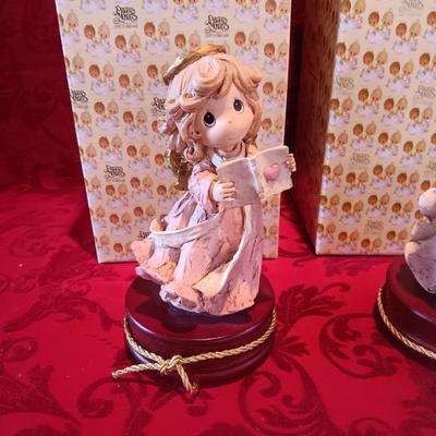 3 MUSIC BOX PRECIOUS MOMENTS FIGURINES
