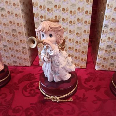 3 MUSIC BOX PRECIOUS MOMENTS FIGURINES