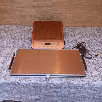 COPPER CHEF INDUCTION COOKTOP AND A WARMER