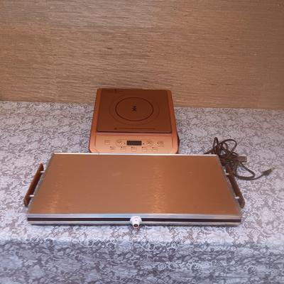 COPPER CHEF INDUCTION COOKTOP AND A WARMER