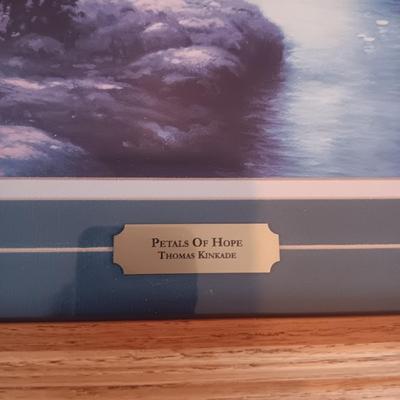 2 THOMAS KINKADE PICTURES "PETALS OF HOPE" & "BEYOND AUTUMN GATE"