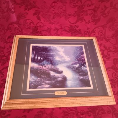 2 THOMAS KINKADE PICTURES "PETALS OF HOPE" & "BEYOND AUTUMN GATE"