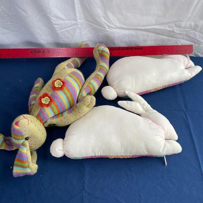 Easter plush rabbits