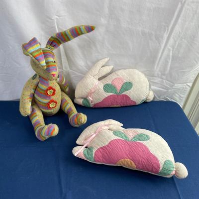 Easter plush rabbits