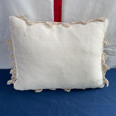 Glass beaded pillow