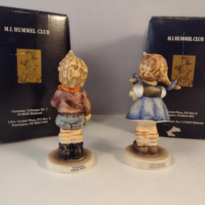 Pair of Hummel Figurines- 'Cheeky Fellow' and 'Sweet as Can Be'
