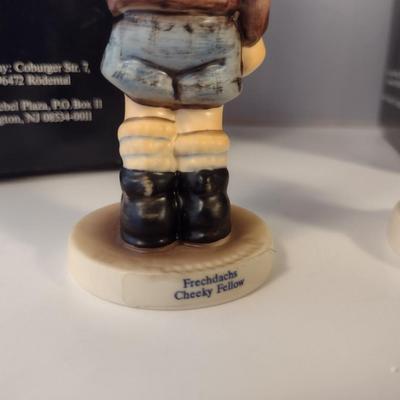Pair of Hummel Figurines- 'Cheeky Fellow' and 'Sweet as Can Be'