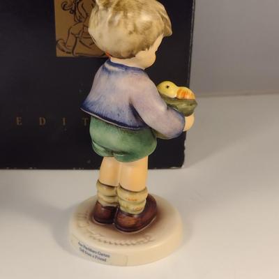 Pair of Hummel Figurines- 'Lucky Boy' and 'Gift from a Friend'