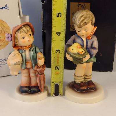 Pair of Hummel Figurines- 'Lucky Boy' and 'Gift from a Friend'