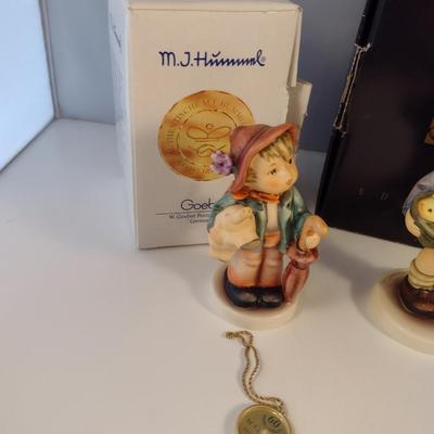 Pair of Hummel Figurines- 'Lucky Boy' and 'Gift from a Friend'