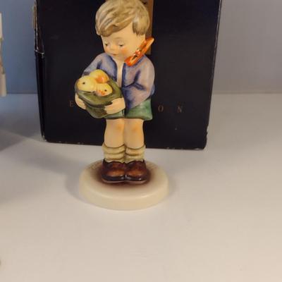 Pair of Hummel Figurines- 'Lucky Boy' and 'Gift from a Friend'