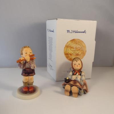 Pair of Hummel Figurines- 'Morning Concert' and 'Happy Pastime'