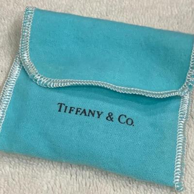 Tiffany & Co Sterling Perfume Heart w bag