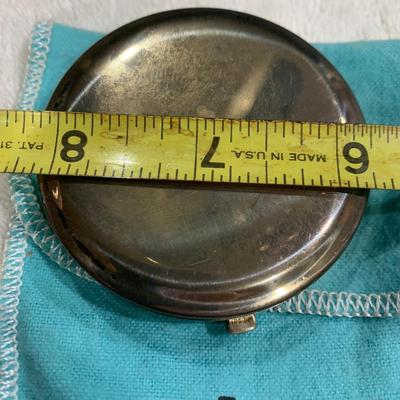 Tiffany & Co Sterling Compact w bag